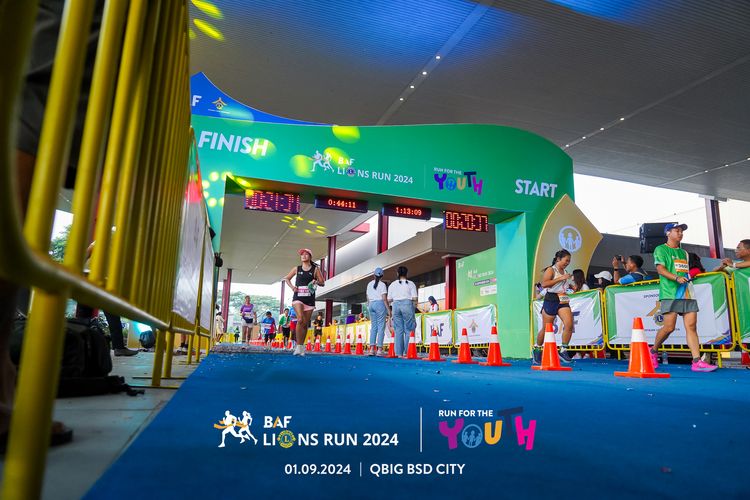 Race photo from BAF LIONS RUN 2024