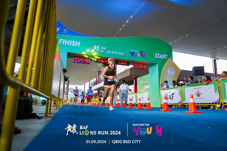 Race photo from BAF LIONS RUN 2024