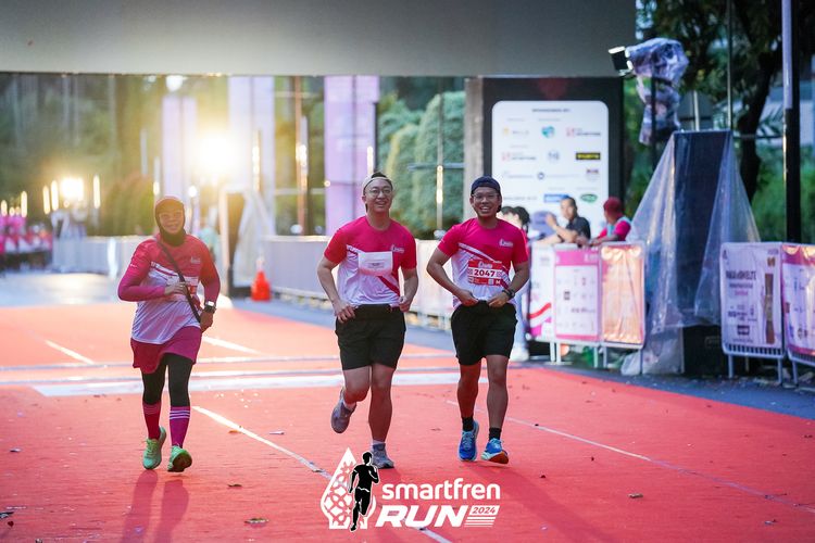 Race photo from Smartfren Run 2024