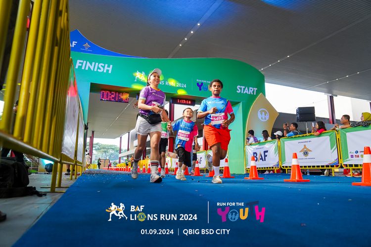 Race photo from BAF LIONS RUN 2024