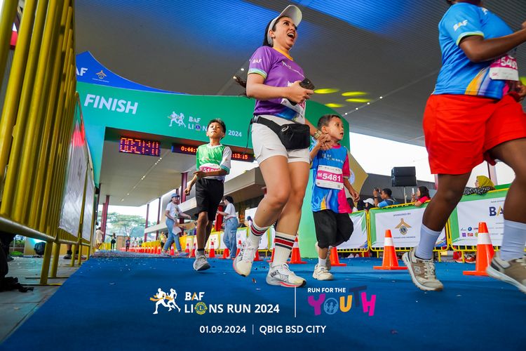 Race photo from BAF LIONS RUN 2024