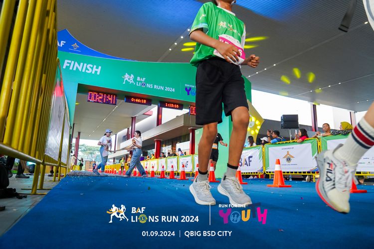 Race photo from BAF LIONS RUN 2024