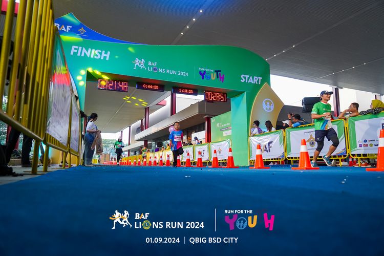 Race photo from BAF LIONS RUN 2024