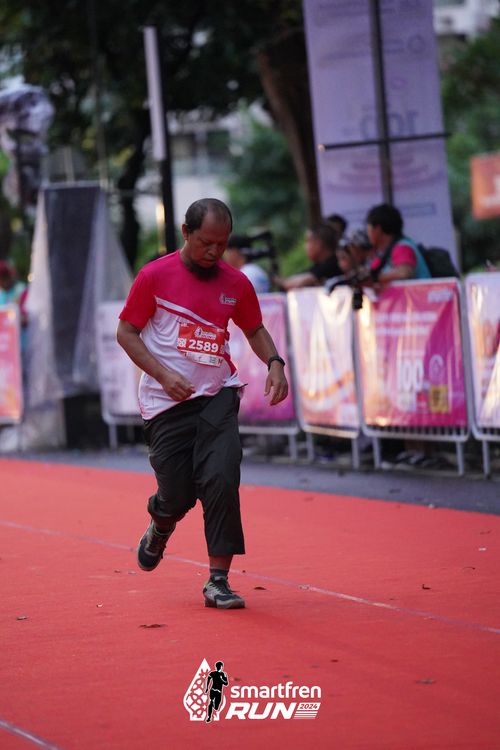 Race photo from Smartfren Run 2024