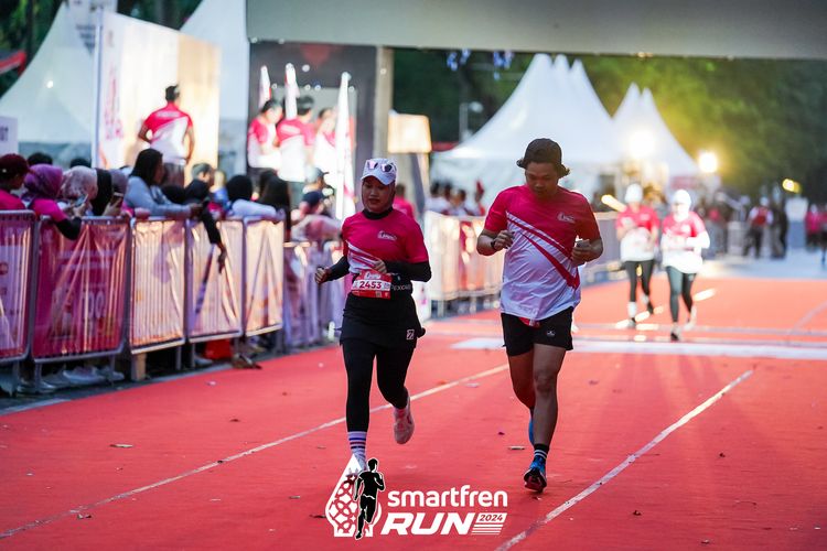 Race photo from Smartfren Run 2024