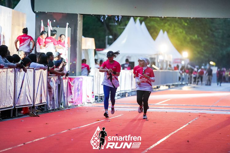 Race photo from Smartfren Run 2024
