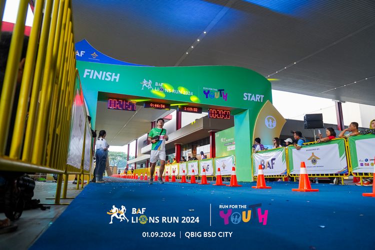 Race photo from BAF LIONS RUN 2024