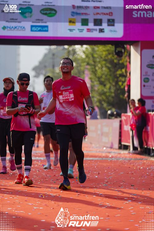 Race photo from Smartfren Run 2025 