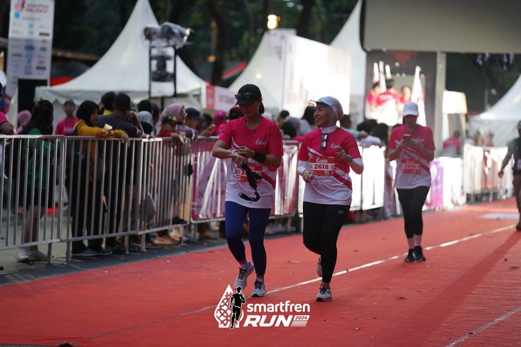 Race photo from Smartfren Run 2024