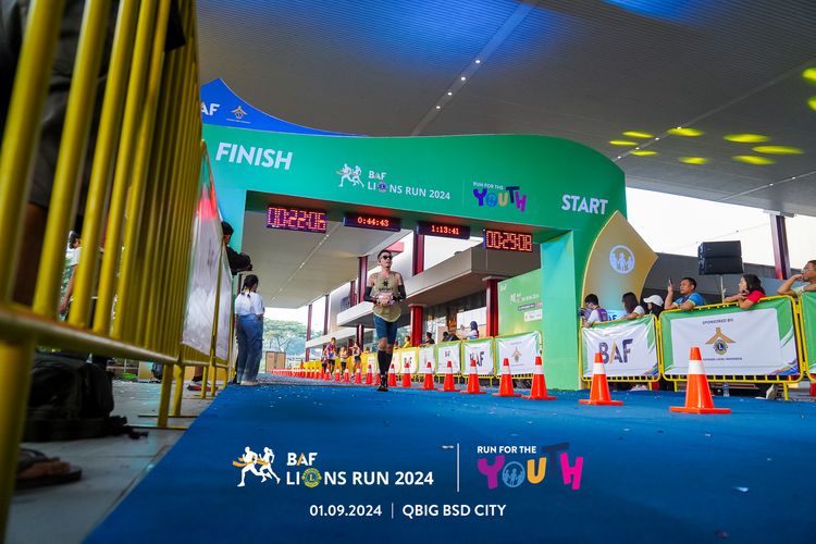 Race photo from BAF LIONS RUN 2024