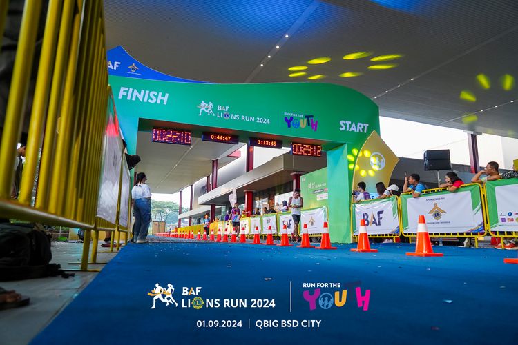 Race photo from BAF LIONS RUN 2024