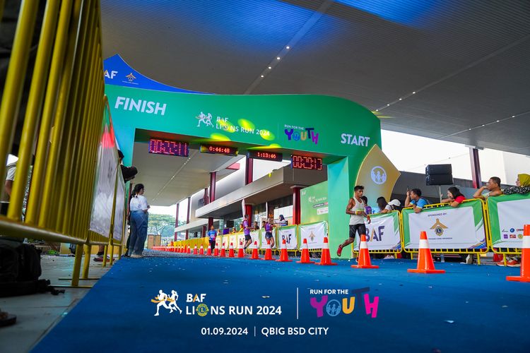 Race photo from BAF LIONS RUN 2024