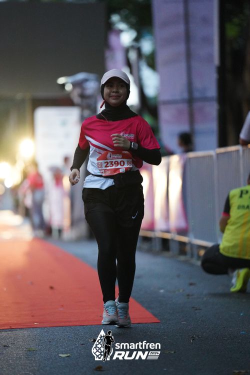 Race photo from Smartfren Run 2024