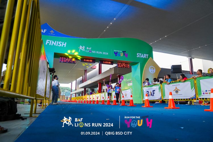 Race photo from BAF LIONS RUN 2024