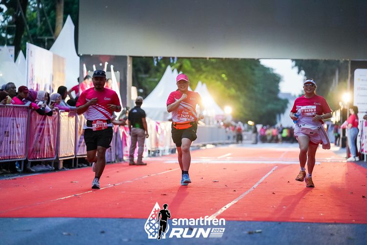 Race photo from Smartfren Run 2024