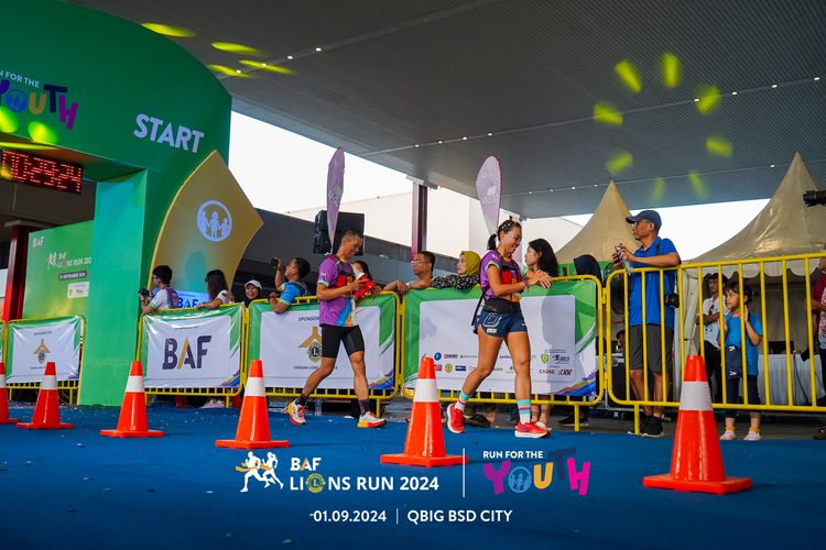 Race photo from BAF LIONS RUN 2024