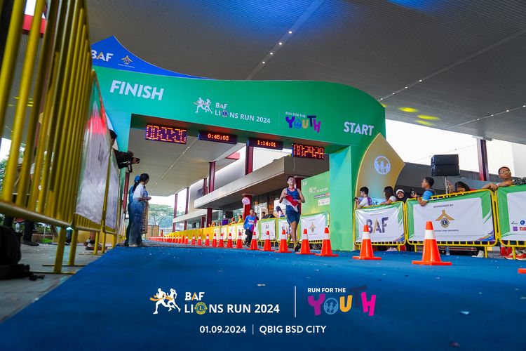 Race photo from BAF LIONS RUN 2024