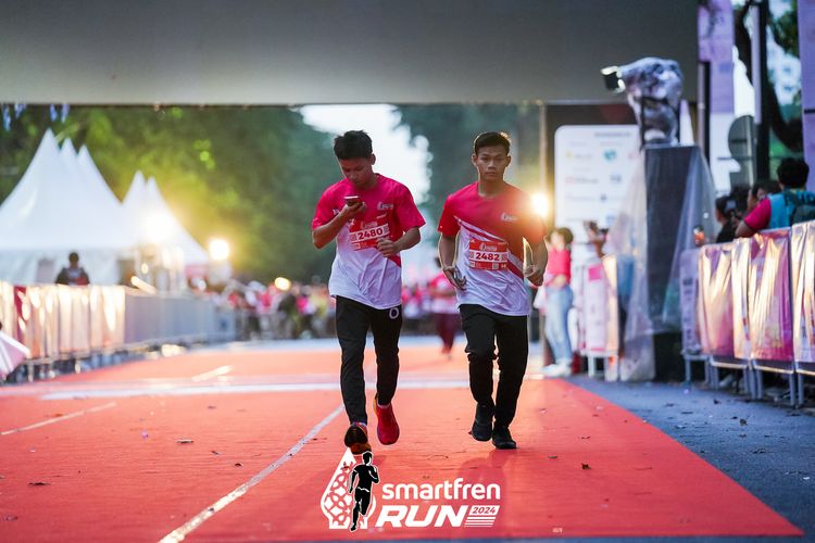 Race photo from Smartfren Run 2024