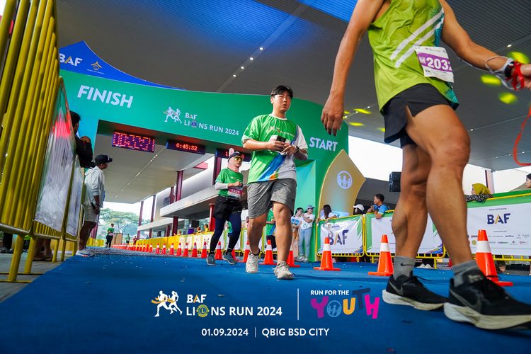 Race photo from BAF LIONS RUN 2024