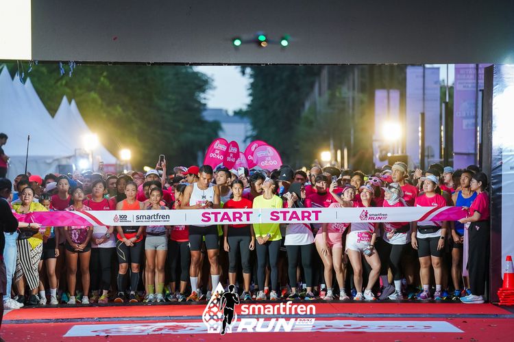 Race photo from Smartfren Run 2024