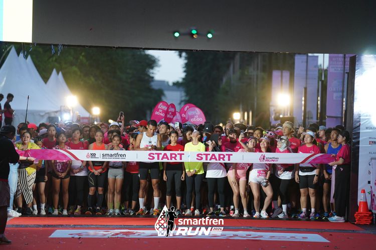 Race photo from Smartfren Run 2024