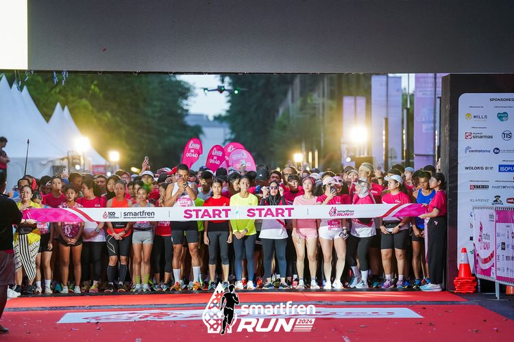 Race photo from Smartfren Run 2024