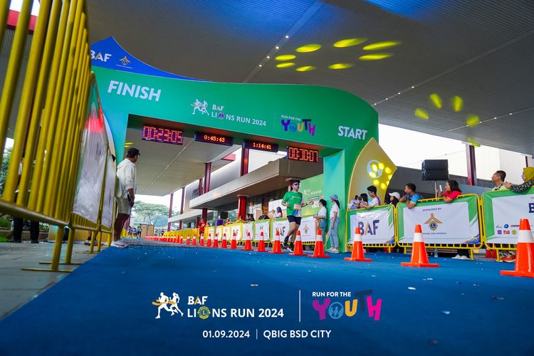 Race photo from BAF LIONS RUN 2024