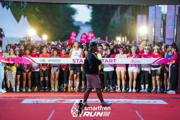 Race photo from Smartfren Run 2024