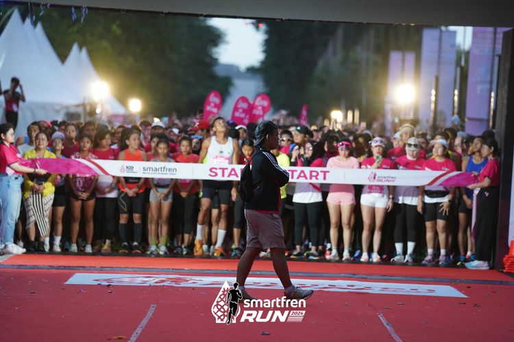 Race photo from Smartfren Run 2024