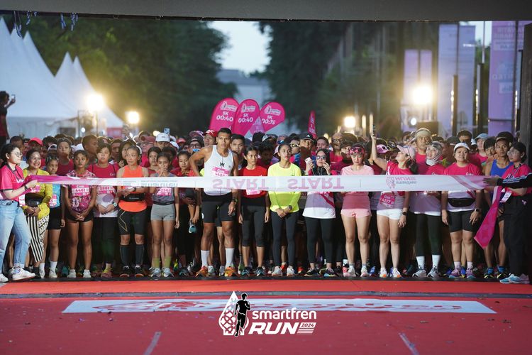 Race photo from Smartfren Run 2024