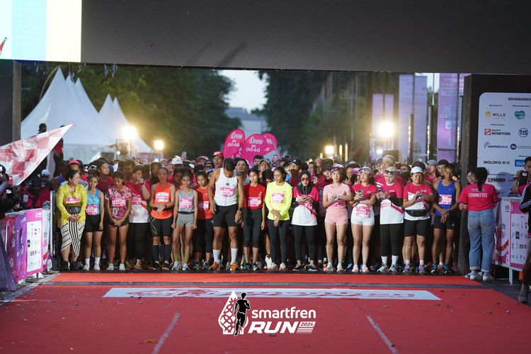 Race photo from Smartfren Run 2024