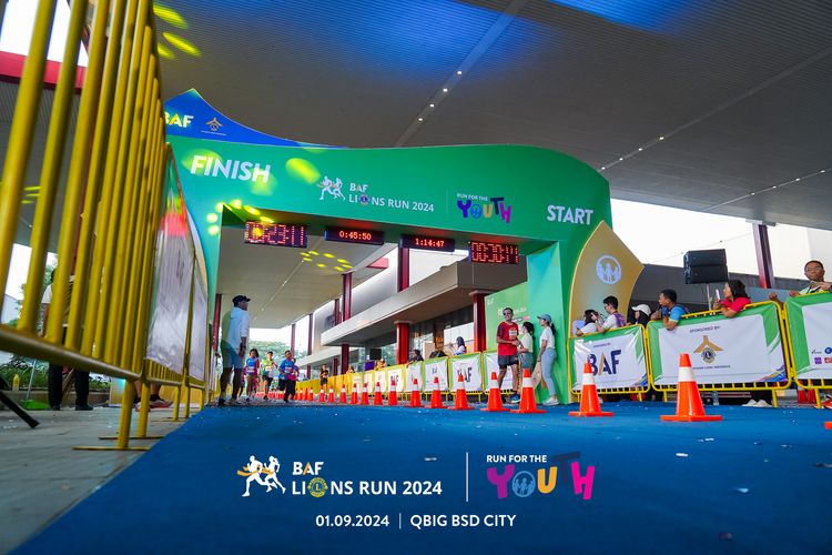 Race photo from BAF LIONS RUN 2024