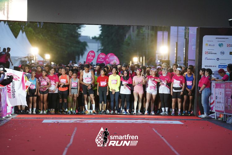 Race photo from Smartfren Run 2024