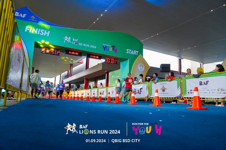 Race photo from BAF LIONS RUN 2024