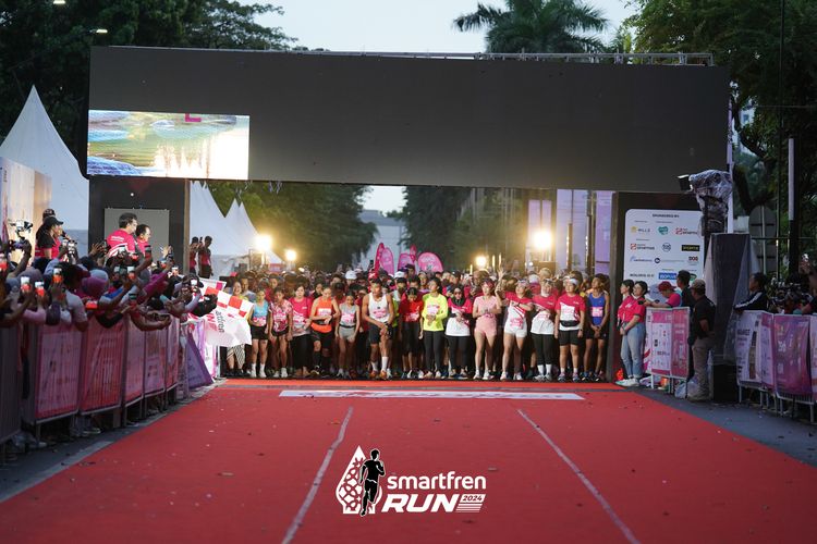 Race photo from Smartfren Run 2024
