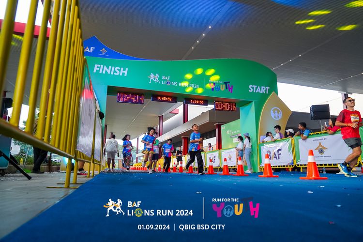 Race photo from BAF LIONS RUN 2024