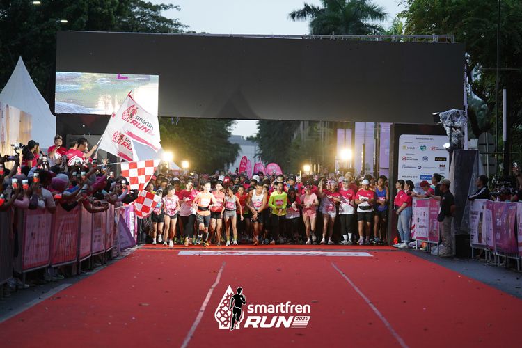 Race photo from Smartfren Run 2024