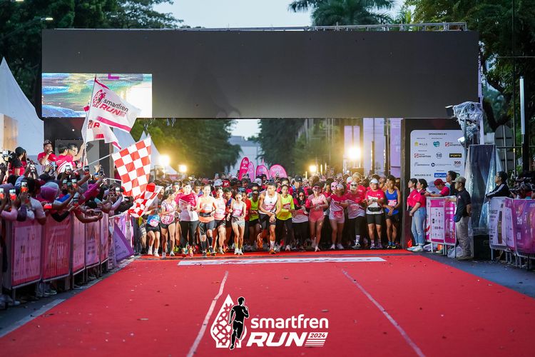 Race photo from Smartfren Run 2024