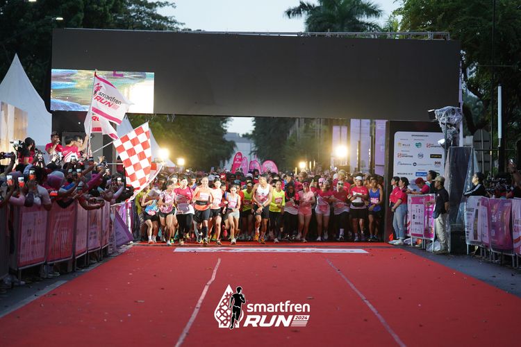Race photo from Smartfren Run 2024