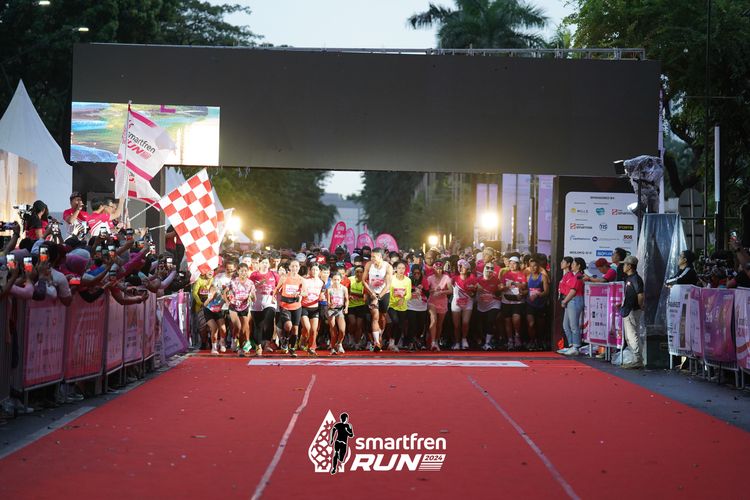 Race photo from Smartfren Run 2024