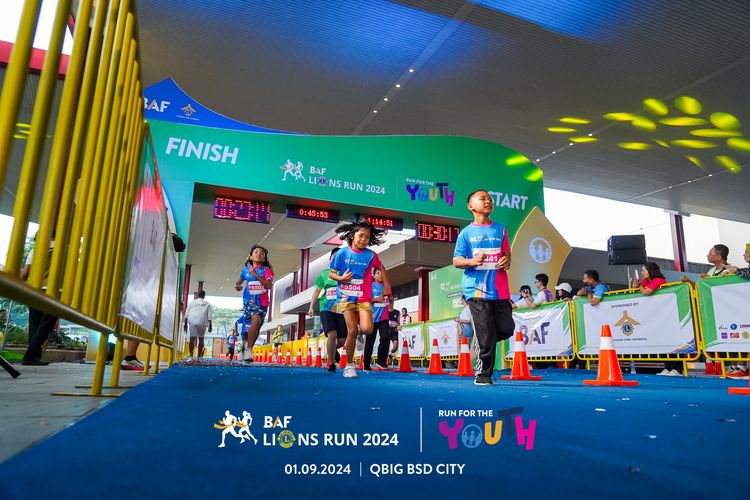 Race photo from BAF LIONS RUN 2024