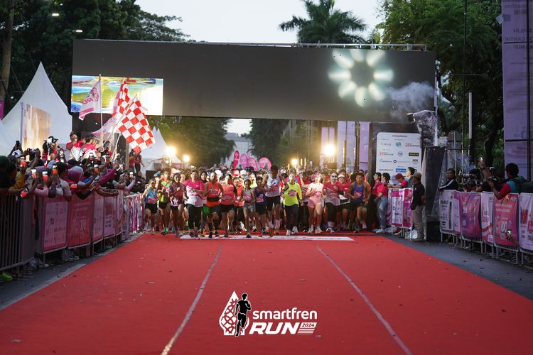 Race photo from Smartfren Run 2024