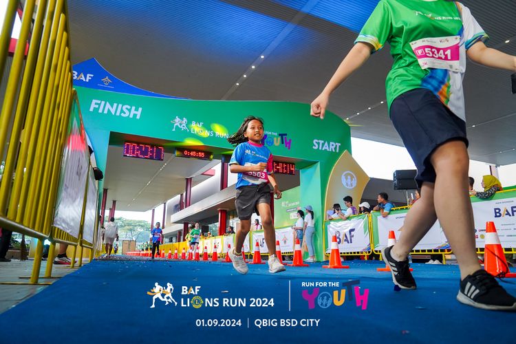 Race photo from BAF LIONS RUN 2024