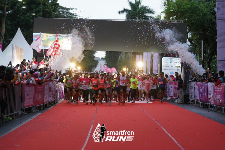Race photo from Smartfren Run 2024