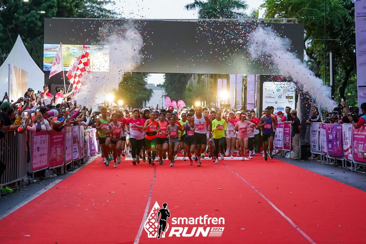 Race photo from Smartfren Run 2024