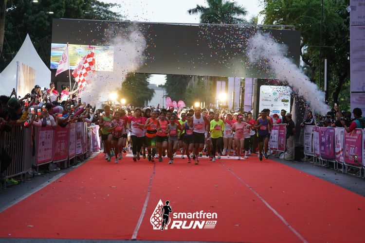 Race photo from Smartfren Run 2024