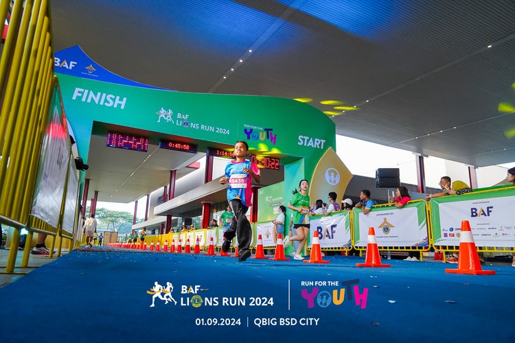 Race photo from BAF LIONS RUN 2024