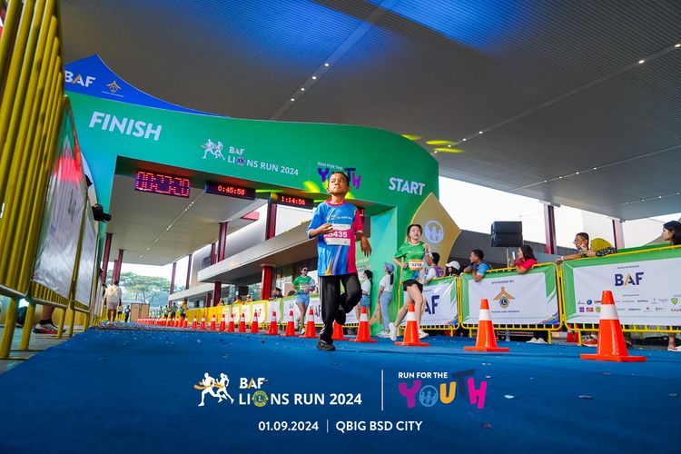 Race photo from BAF LIONS RUN 2024