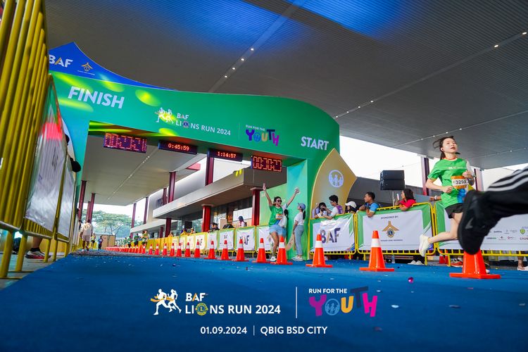 Race photo from BAF LIONS RUN 2024