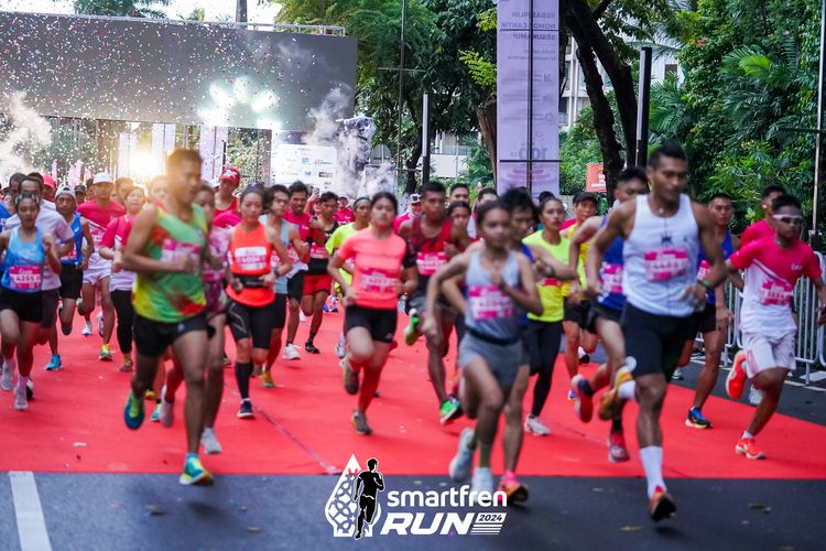 Race photo from Smartfren Run 2024